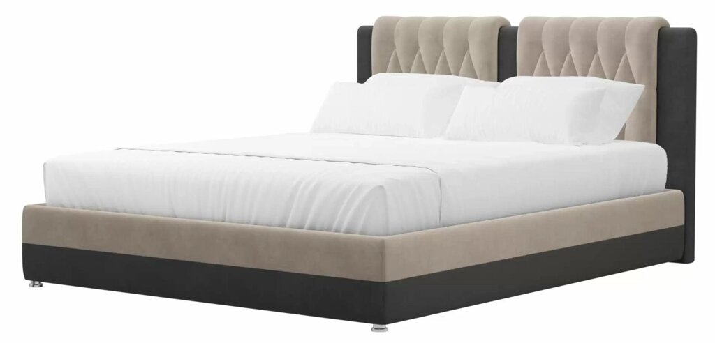 Кровать Камилла | бежевый | Серый от компании M-Lion мебель - фото 1