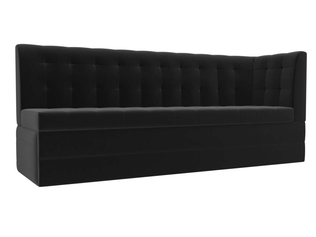 Кухонный диван Бриз с углом | Черный от компании M-Lion мебель - фото 1