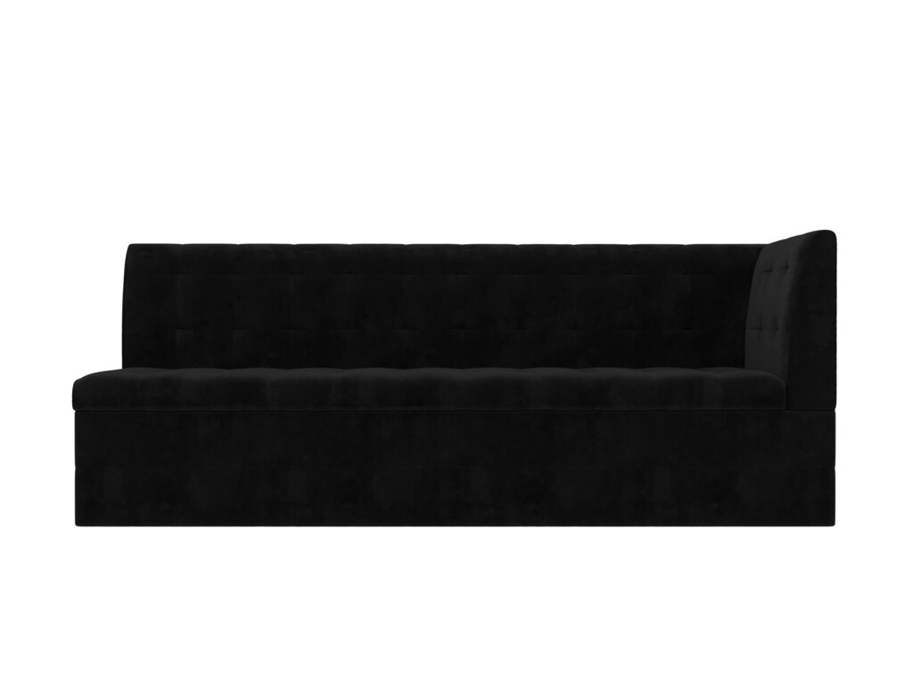 Кухонный диван Бриз с углом | Черный от компании M-Lion мебель - фото 1