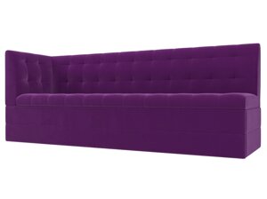 Кухонный диван Бриз с углом слева | Фиолетовый