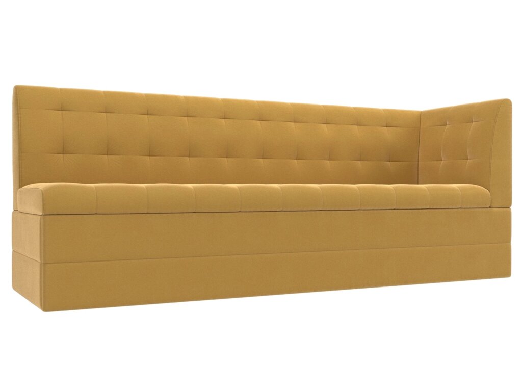 Кухонный диван Бриз с углом | Желтый от компании M-Lion мебель - фото 1