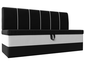 Кухонный диван Энигма | Черный | Белый