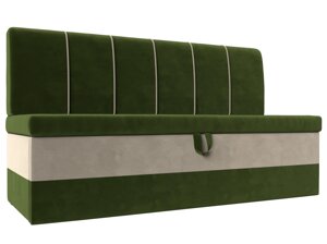 Кухонный диван Энигма | Зеленый | Бежевый