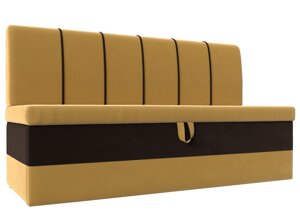 Кухонный диван Энигма | Желтый | коричневый