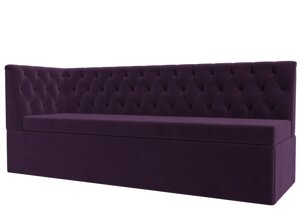 Кухонный диван Маркиз с углом слева | Фиолетовый