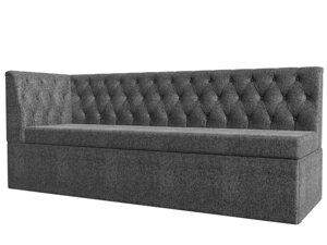 Кухонный диван Маркиз с углом слева | Серый
