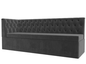 Кухонный диван Маркиз с углом слева | Серый