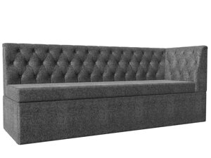 Кухонный диван Маркиз с углом справа | Серый