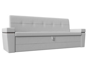 Кухонный прямой диван Деметра | Белый