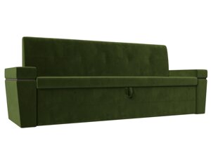 Кухонный прямой диван Деметра | Зеленый