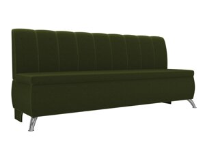 Кухонный прямой диван Кантри | Зеленый
