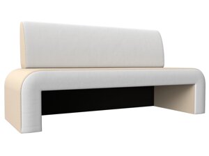 Кухонный прямой диван Кармен | Бежевый | Белый