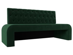 Кухонный прямой диван Кармен Люкс | Зеленый