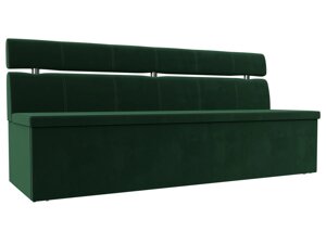 Кухонный прямой диван Классик | Зеленый