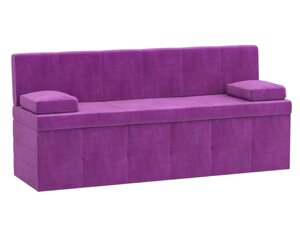 Кухонный прямой диван Лео | Фиолетовый