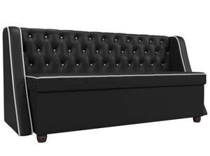 Кухонный прямой диван Лофт | Черный