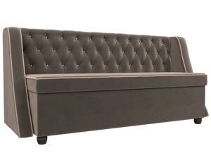 Кухонный прямой диван Лофт | Коричневый