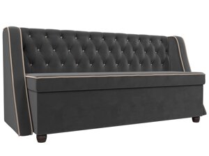 Кухонный прямой диван Лофт | Серый