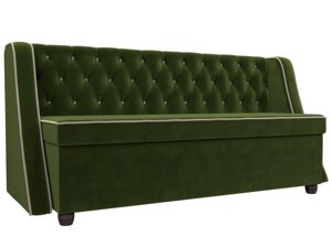 Кухонный прямой диван Лофт | Зеленый