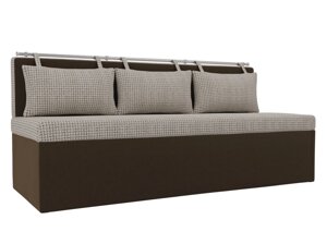 Кухонный прямой диван Метро | Корфу 02 | коричневый