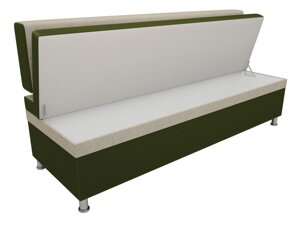 Кухонный прямой диван Стайл | Зеленый | Бежевый
