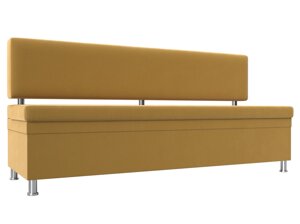 Кухонный прямой диван Стайл | Желтый