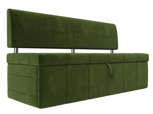 Кухонный прямой диван Стоун | Зеленый