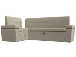 Кухонный угловой диван Деметра левый угол | Бежевый