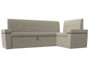 Кухонный угловой диван Деметра правый угол | Бежевый
