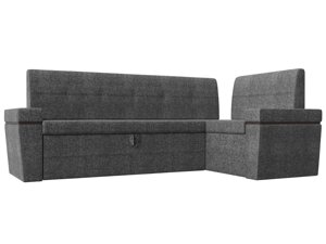 Кухонный угловой диван Деметра правый угол | Серый