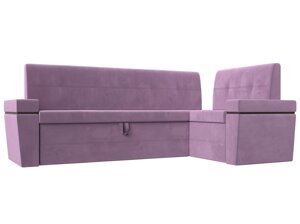 Кухонный угловой диван Деметра правый угол | Сиреневый