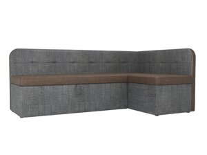 Кухонный угловой диван Форест | коричневый | Серый