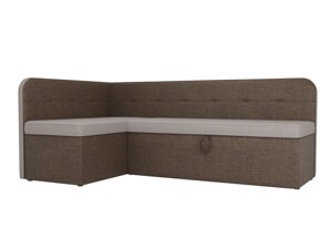 Кухонный угловой диван Форест левый угол | бежевый | коричневый