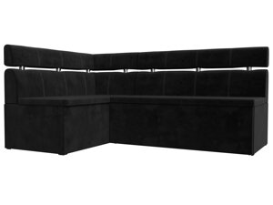 Кухонный угловой диван Классик левый угол | Черный