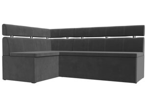 Кухонный угловой диван Классик левый угол | Серый