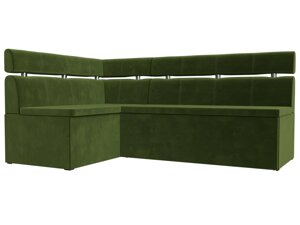 Кухонный угловой диван Классик левый угол | Зеленый