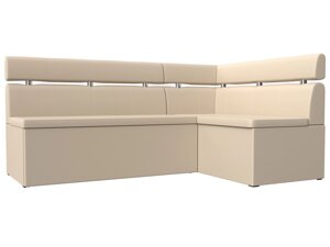 Кухонный угловой диван Классик правый угол | Бежевый