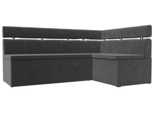 Кухонный угловой диван Классик правый угол | Серый