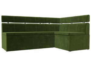 Кухонный угловой диван Классик правый угол | Зеленый