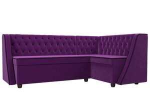Кухонный угловой диван Лофт | Фиолетовый