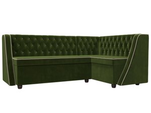 Кухонный угловой диван Лофт | Зеленый