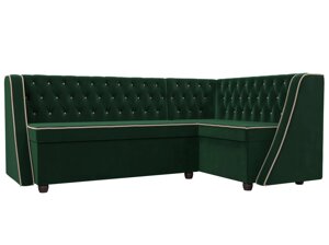 Кухонный угловой диван Лофт | Зеленый