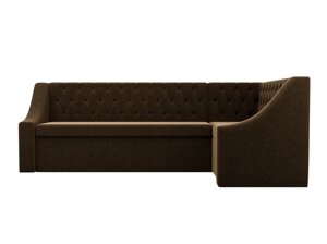 Кухонный угловой диван Мерлин | Коричневый