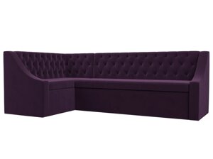 Кухонный угловой диван Мерлин левый угол | Фиолетовый