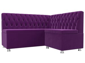 Кухонный угловой диван Мирта | Фиолетовый