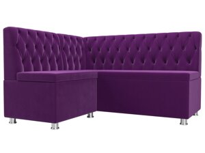 Кухонный угловой диван Мирта левый угол | Фиолетовый