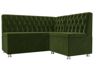 Кухонный угловой диван Мирта | Зеленый