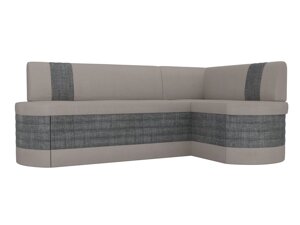 Кухонный угловой диван Токио | бежевый | Серый