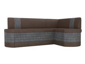 Кухонный угловой диван Токио | коричневый | Серый