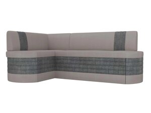 Кухонный угловой диван Токио левый угол | бежевый | Серый